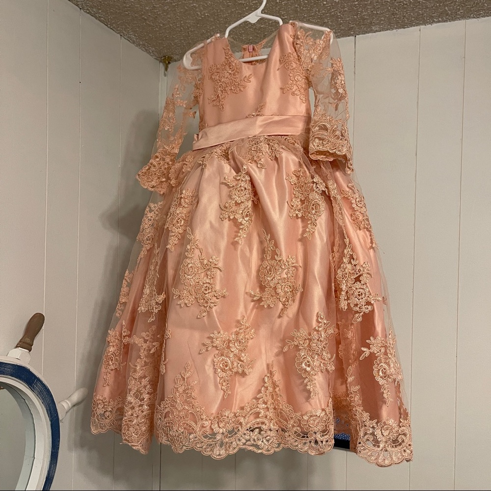 Itty Bitty Toes - Gizelle Gown (Blush) 3T